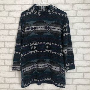 90s AZTEC PRINT SWEATER/PULLOVER